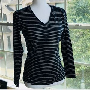 Lauren Ralph Lauren Long Sleeve Stripes Black